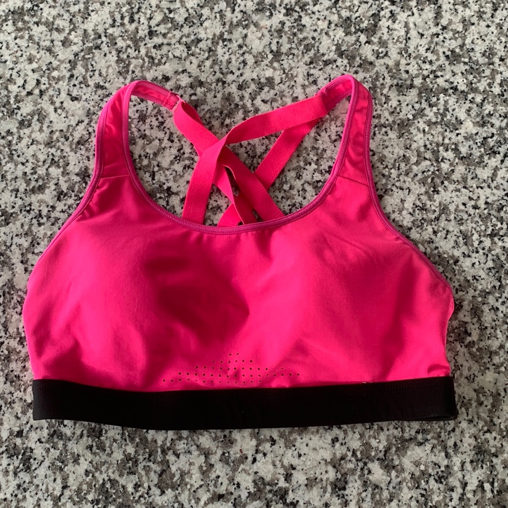 Pink Sports Bra